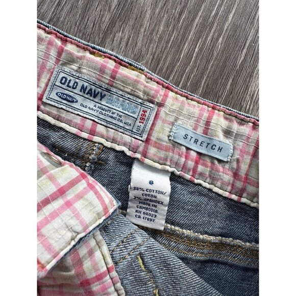 Vintage 2004 Old Navy Ruffle Mini Denim Skirt size 8 - Picture 5 of 8